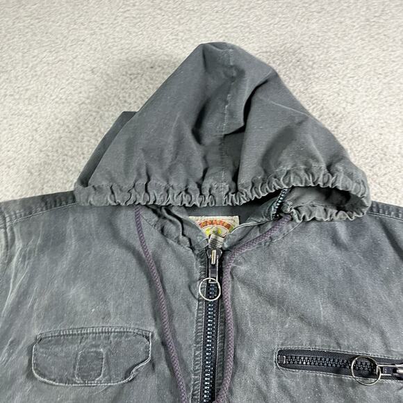 Vintage Banana Republic Vest Mens XL Safari Hunting 80s Hooded Photographer - Picture 8 of 16